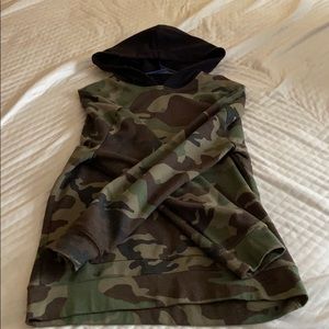 Camouflage pullover hoodie